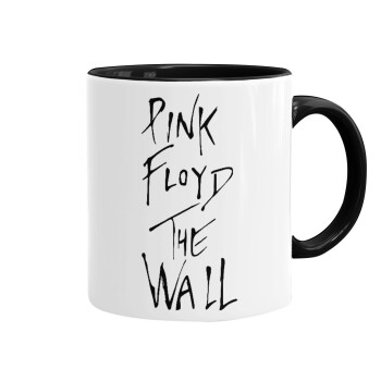 Pink Floyd, The Wall, Κούπα χρωματιστή μαύρη, κεραμική, 330ml