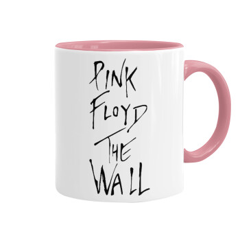 Pink Floyd, The Wall, Κούπα χρωματιστή ροζ, κεραμική, 330ml