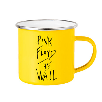 Pink Floyd, The Wall, Κούπα Μεταλλική εμαγιέ Κίτρινη 360ml