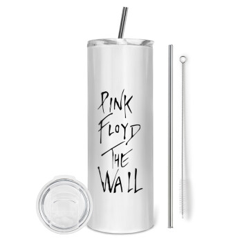 Pink Floyd, The Wall, Tumbler stainless steel 600ml, with metal straw & cleaning brush