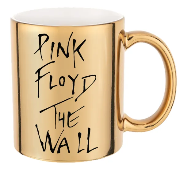 Pink Floyd — Mug ceramic, gold mirror, 330ml