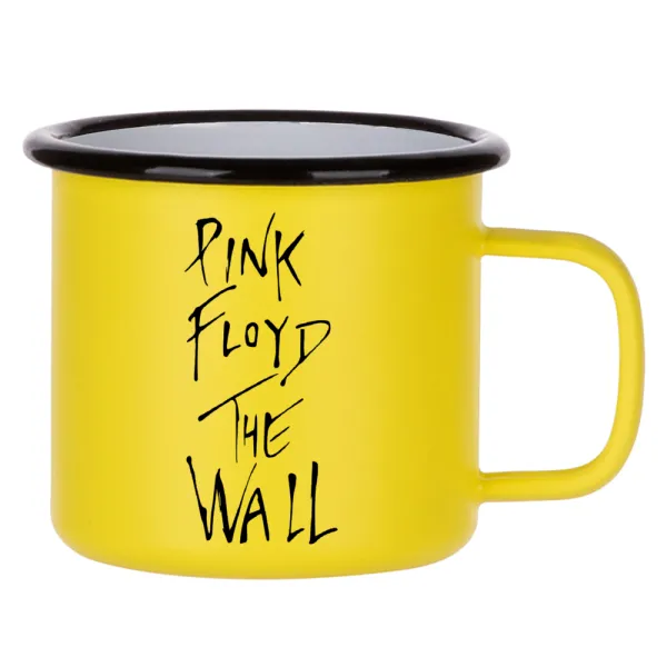 Pink Floyd — Κούπα Μεταλλική εμαγιέ ΜΑΤ Κίτρινη 360ml