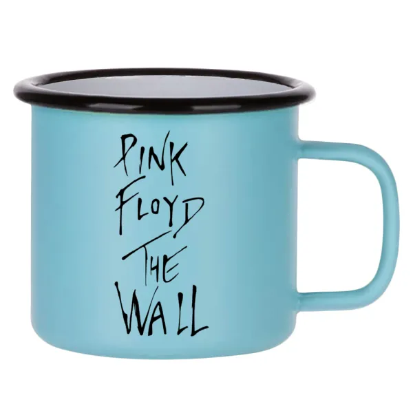 Pink Floyd — Κούπα Μεταλλική εμαγιέ ΜΑΤ σιέλ 360ml