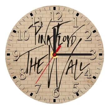 Pink Floyd, The Wall, Ρολόι τοίχου ξύλινο plywood (20cm)