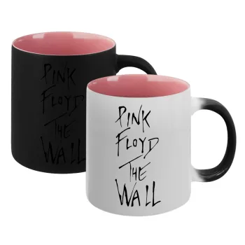 Pink Floyd, The Wall, Κούπα Μαγική εσωτερικό ΡΟΖ, κεραμική 330ml που αλλάζει χρώμα με το ζεστό ρόφημα