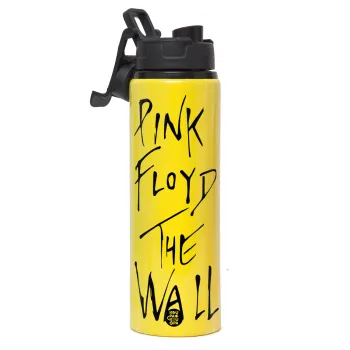 Pink Floyd, The Wall, Μεταλλικό παγούρι νερού με καπάκι ασφαλείας, αλουμινίου 850ml