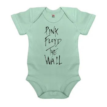 Pink Floyd, The Wall, Βρεφικό φορμάκι μωρού, 0-18 μηνών, mint (Μέντα), 100% Organic Cotton, κοντομάνικο