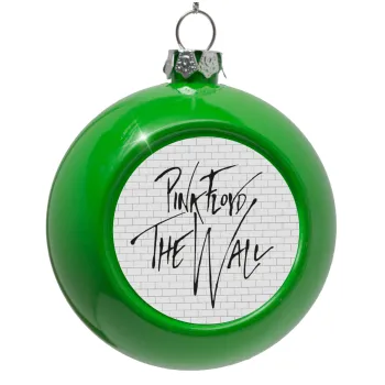 Pink Floyd, The Wall, Green Christmas tree ornament bauble 8cm