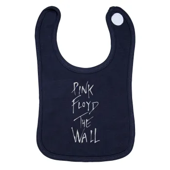 Pink Floyd, The Wall, Σαλιάρα με Σκρατς 100% Organic Cotton Μπλε (0-18 months)