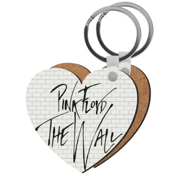Pink Floyd, The Wall, Μπρελόκ Ξύλινο καρδιά MDF