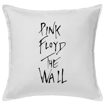 Pink Floyd, The Wall, Μαξιλάρι καναπέ ΛΕΥΚΟ 100% βαμβάκι, περιέχεται το γέμισμα (50x50cm)