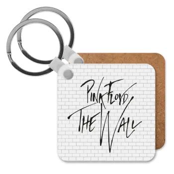Pink Floyd, The Wall, Μπρελόκ Ξύλινο τετράγωνο MDF