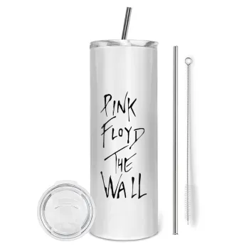 Pink Floyd, The Wall, Tumbler ποτήρι θερμό από ανοξείδωτο ατσάλι 600ml, με μεταλλικό καλαμάκι & βούρτσα καθαρισμού
