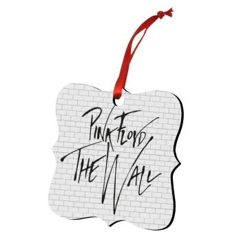 Pink Floyd, The Wall, Στολίδι Χριστουγεννιάτικο στολίδι polygon ξύλινο 7.5cm