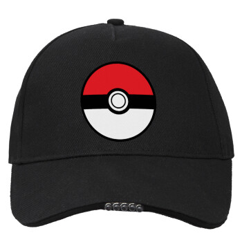 Pokemon ball, Work & Activity LED Light Cap – Perfect for Night & Low Light Conditions (100% COTTON, ADULT, UNISEX)