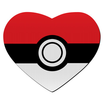 Pokemon ball, Mousepad καρδιά 23x20cm