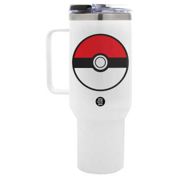 Pokemon ball, Mega Stainless steel Tumbler with lid, double wall 1,2L