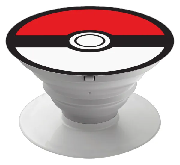 Pokemon ball — Phone Holders Stand  White Hand-held Mobile Phone Holder