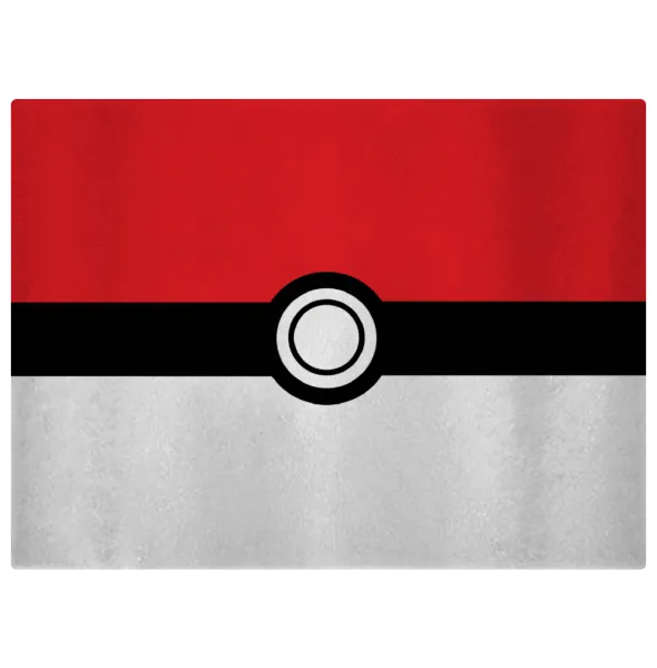 Pokemon ball — Επιφάνεια κοπής γυάλινη (38x28cm)