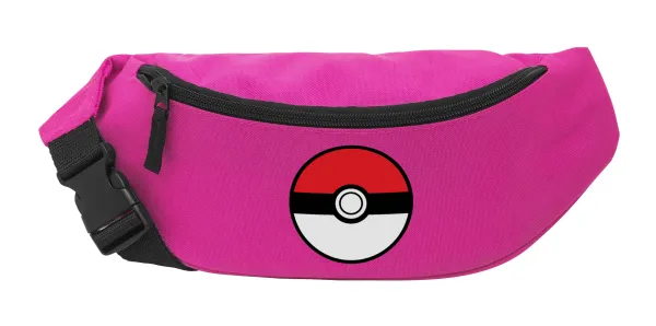 Pokemon ball — Unisex waist bag (banana) in PINK color with 2 pockets