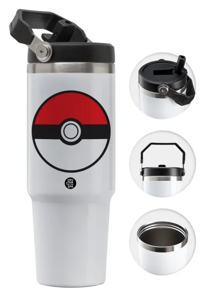 Pokemon ball — 30oz stainless Steel Tumbler with Handle