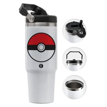 Pokemon ball, Θερμός Ανοξείδωτο 30oz με χερούλι