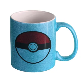 Pokemon ball, Κούπα Σιέλ Glitter που γυαλίζει, κεραμική, 330ml