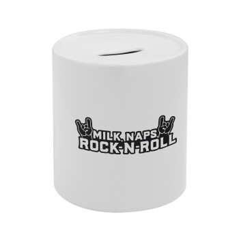 Milk, Naps, Rock N Roll, Κουμπαράς πορσελάνης με τάπα