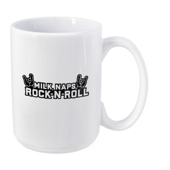 Milk, Naps, Rock N Roll, Κούπα Mega, κεραμική, 450ml