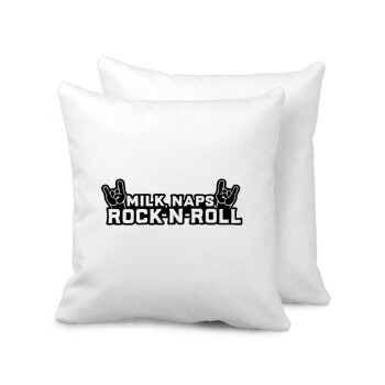 Milk, Naps, Rock N Roll, Sofa cushion 40x40cm includes filling