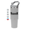 GREY color, 890ml (30oz) stainless Steel Tumbler with Handle