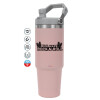 Pink color, 890ml (30oz) stainless Steel Tumbler with Handle