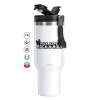 Mega Stainless steel Tumbler with lid, double wall 1,2L