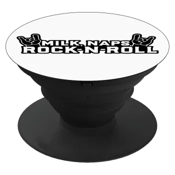 Milk, Naps, Rock N Roll, Phone Holders Stand  Μαύρο Βάση Στήριξης Κινητού στο Χέρι