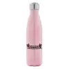 Metal mug thermos Pink Iridiscent (Stainless steel), double wall, 500ml