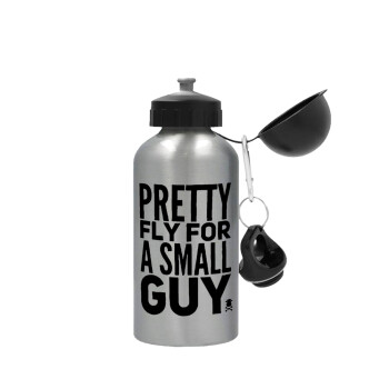Pretty fly for a small guy, Metallic water jug, Silver, aluminum 500ml