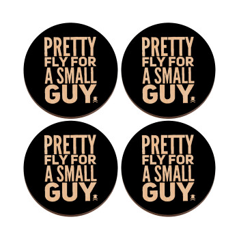 Pretty fly for a small guy, ΣΕΤ x4 Σουβέρ ξύλινα στρογγυλά plywood (9cm)