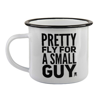 Pretty fly for a small guy, Κούπα εμαγιέ με μαύρο χείλος 360ml