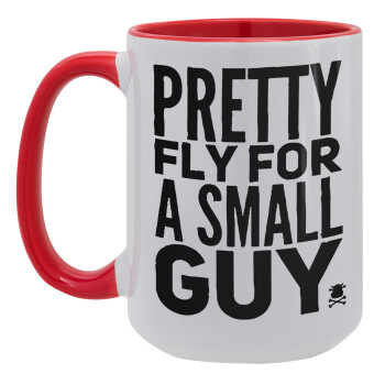 Pretty fly for a small guy, Κούπα Mega 15oz, κεραμική Κόκκινη, 450ml