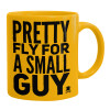 Ceramic coffee mug yellow, 330ml