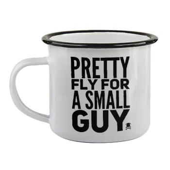 Pretty fly for a small guy, Κούπα εμαγιέ με μαύρο χείλος 360ml