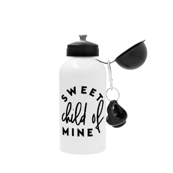 Sweet child of mine!, Metal water bottle, White, aluminum 500ml