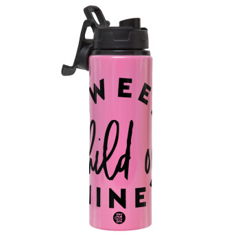 Sweet child of mine!, Metallic water bottle with safety lid, 850ml aluminum