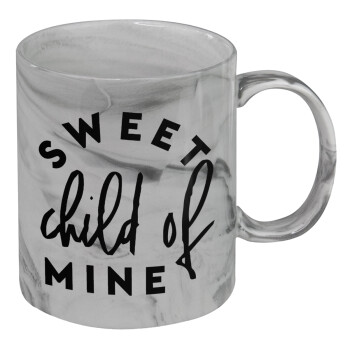Sweet child of mine!, Mug ceramic marble style, 330ml
