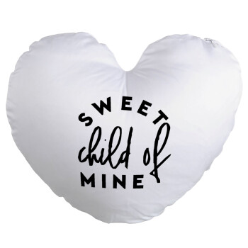 Sweet child of mine!, Μαξιλάρι καναπέ καρδιά 40x40cm περιέχεται το  γέμισμα