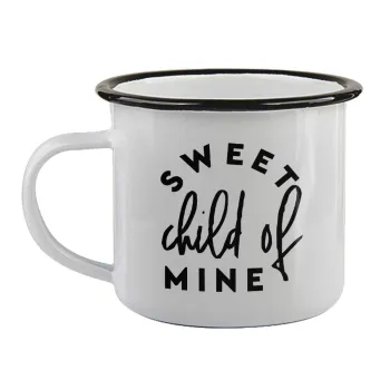 Sweet child of mine!, Κούπα εμαγιέ με μαύρο χείλος 360ml