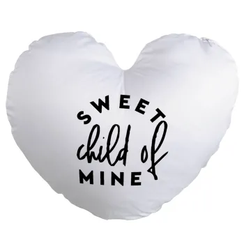 Sweet child of mine!, Μαξιλάρι καναπέ καρδιά 40x40cm περιέχεται το  γέμισμα