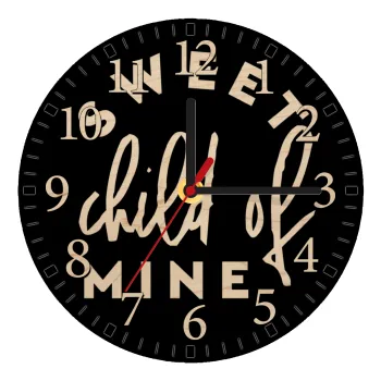 Sweet child of mine!, Ρολόι τοίχου ξύλινο plywood (20cm)