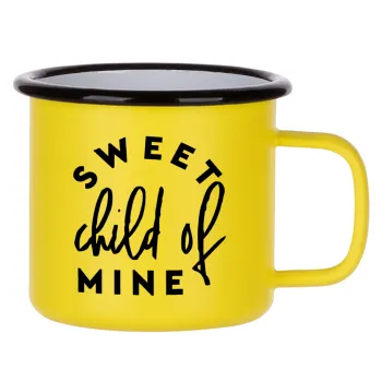 Sweet child of mine!, Metallic enamel MATT Yellow cup 360ml