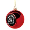 Christmas tree ball Red 8cm